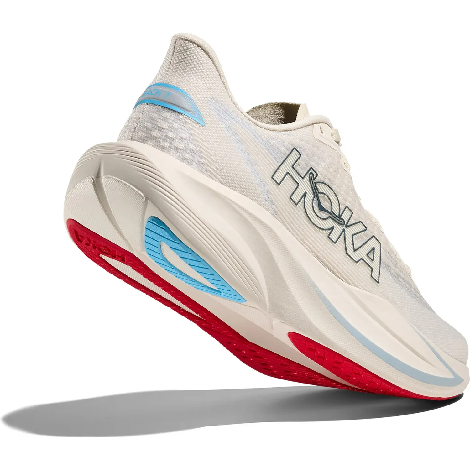 Zapatillas Hoka Running Mujer Mach 7 color blanco | Platanitos