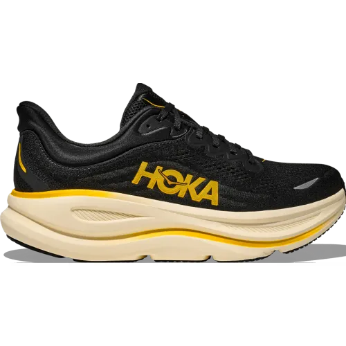 Zapatillas Hoka Running Hombre Bondi 9 color negro | Platanitos
