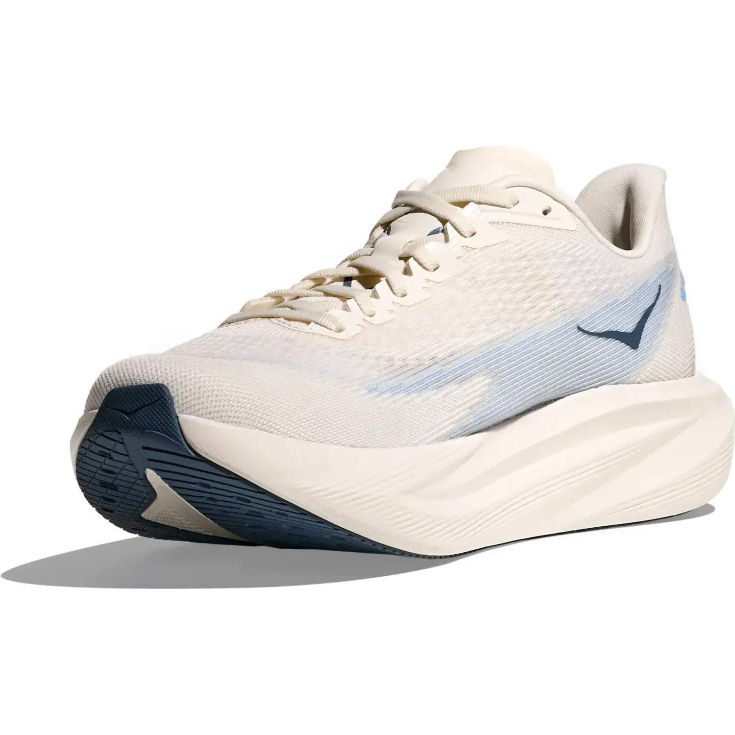 Zapatillas Hoka Running Hombre Mach 7 color blanco | Platanitos