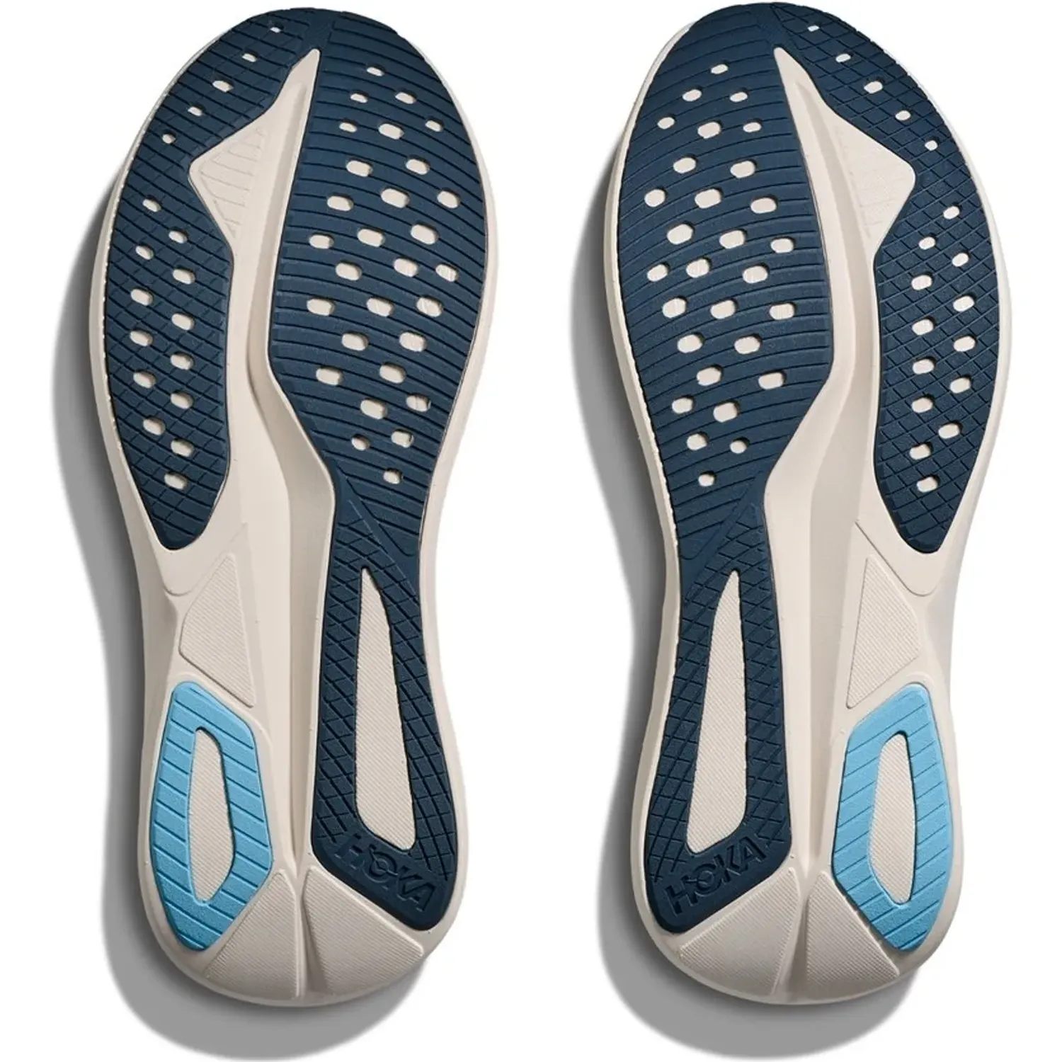Zapatillas Hoka Running Hombre Mach 7 color blanco | Platanitos