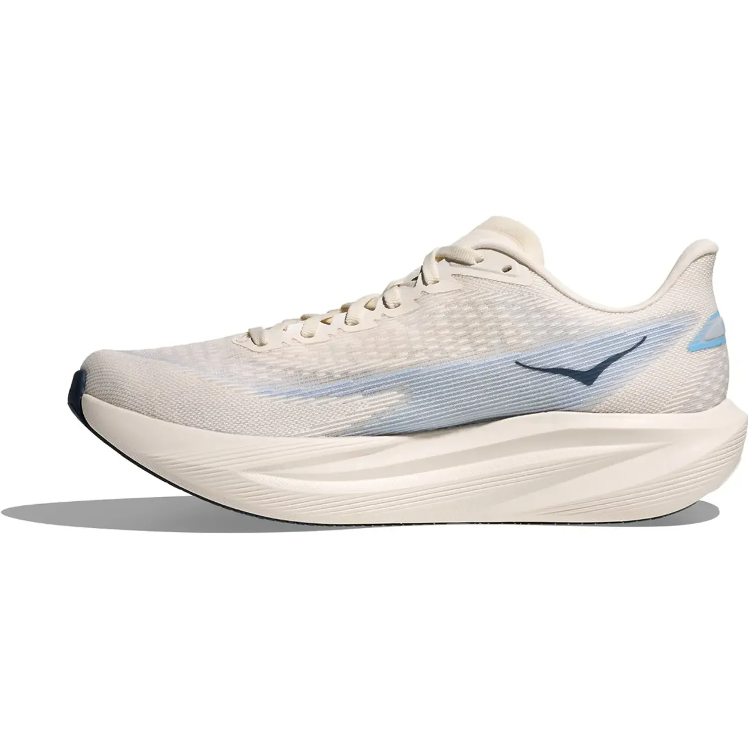 Zapatillas Hoka Running Hombre Mach 7 color blanco | Platanitos
