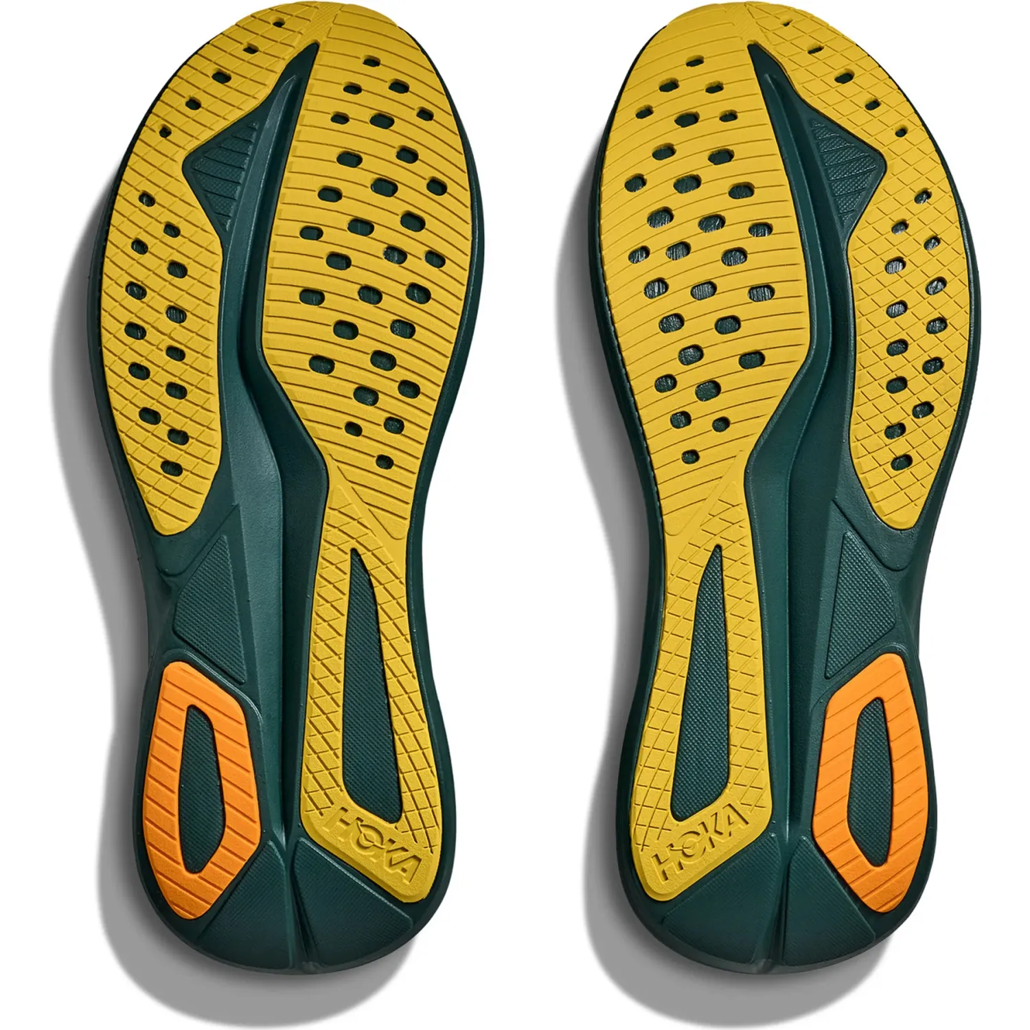 Zapatillas Hoka Running Hombre Mach 7 color verde | Platanitos