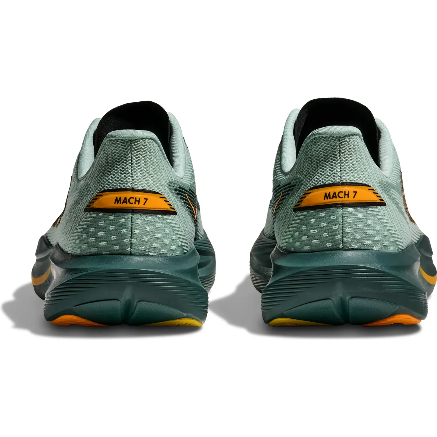 Zapatillas Hoka Running Hombre Mach 7 color verde | Platanitos