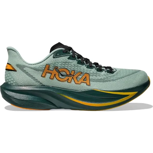 Zapatillas Hoka Running Hombre Mach 7 color verde | Platanitos