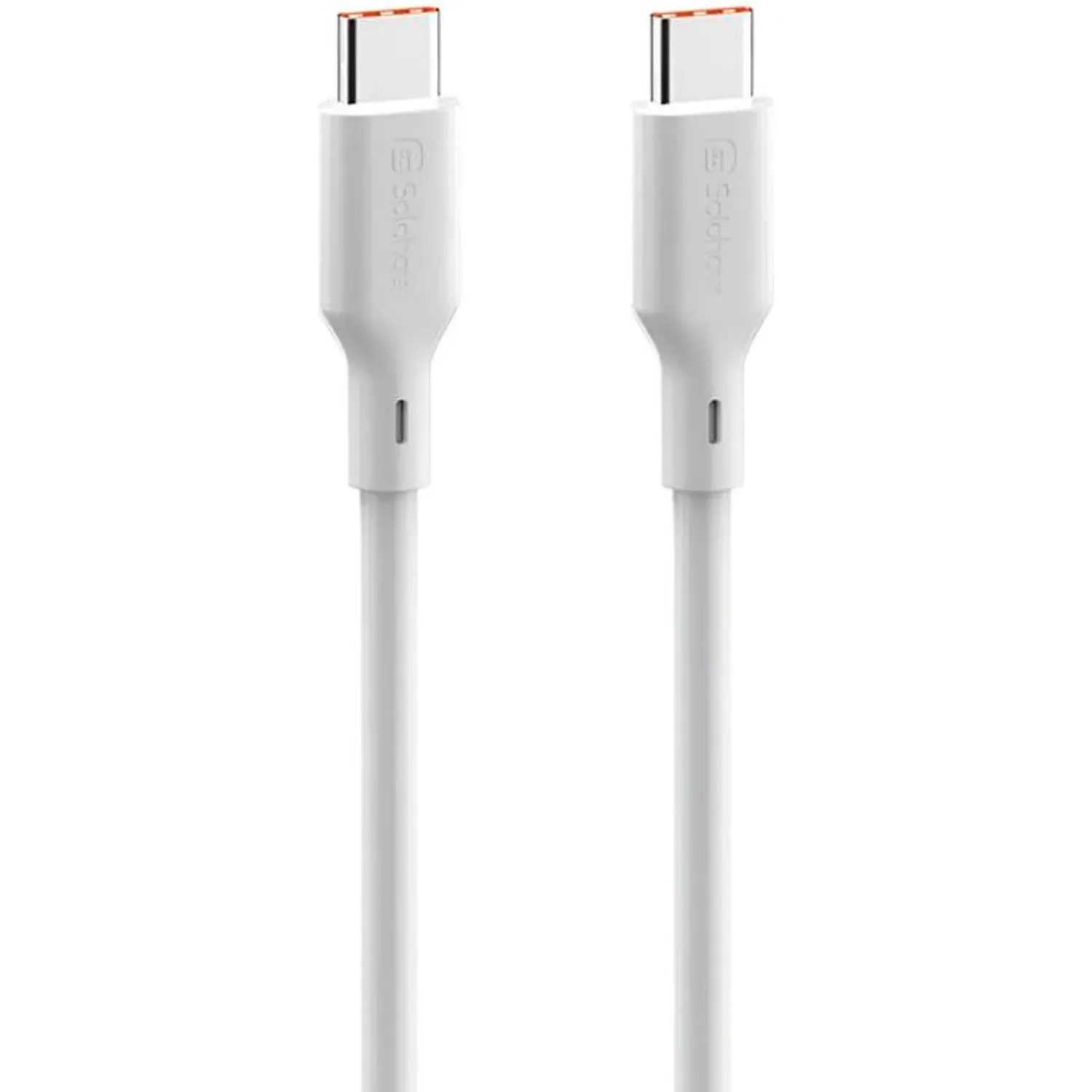 Cable Solohour Carga Rápida Type-C To Type-C 1m  480mbps color blanco | Platanitos