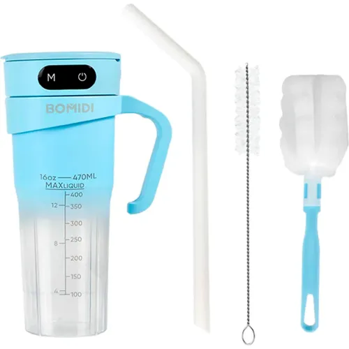 Licuadora Bomidi Portátil Modelo Jb01 Capacidad De 450ml color celeste | Platanitos