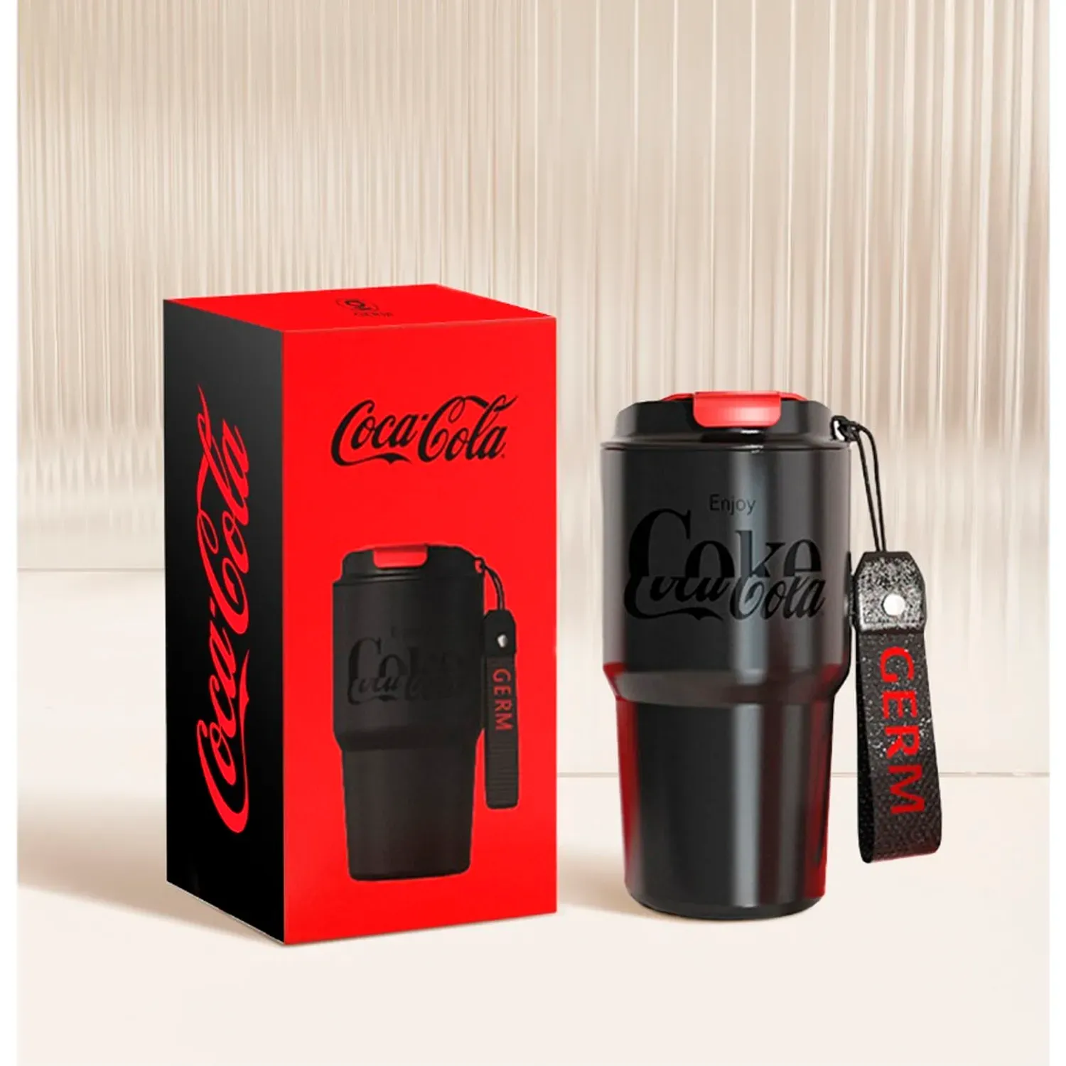 GERM Vaso Germ Térmico Coca‑cola Enjoy Noche - 590ml color negro | Platanitos