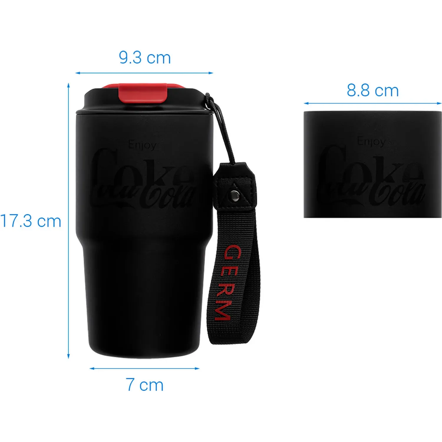 GERM Vaso Germ Térmico Coca‑cola Enjoy Noche - 590ml color negro | Platanitos