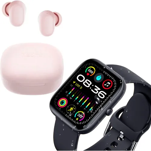 VIDVIE Combo Smartwatch Sw1618 + Audifonos Inalambricos Redmi Buds 6 Play