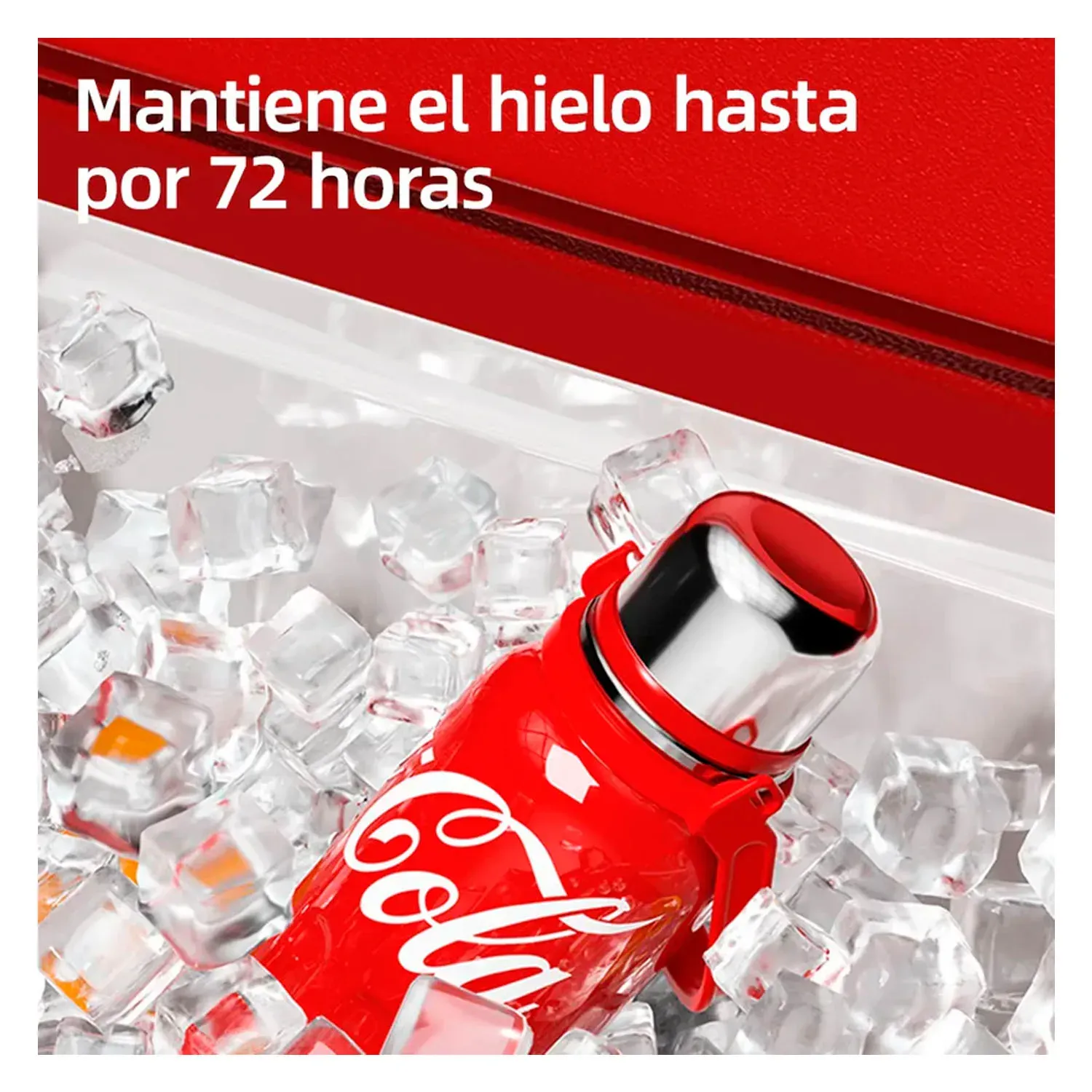 Termo Germ Deportivo Coca‑cola  Estelar 800ml Con Tapa Taza color negro | Platanitos