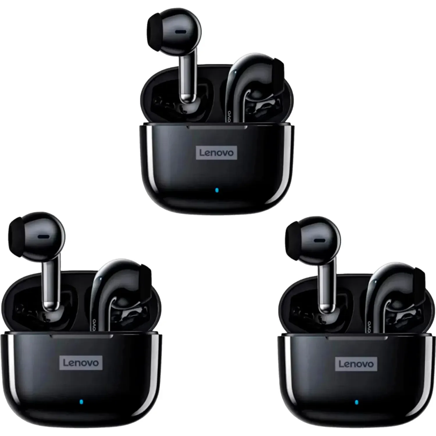 LENOVO Combo Lenovo Audifonos Lp40 Pro Negro X3 Bluetooth 5.1 color negro | Platanitos