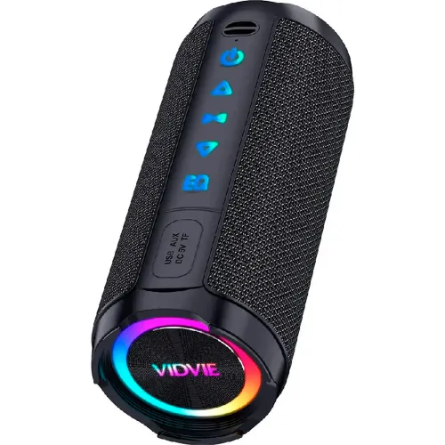 Parlante Vidvie Portátil Sp934 Bluetooth 5,0 color negro | Platanitos