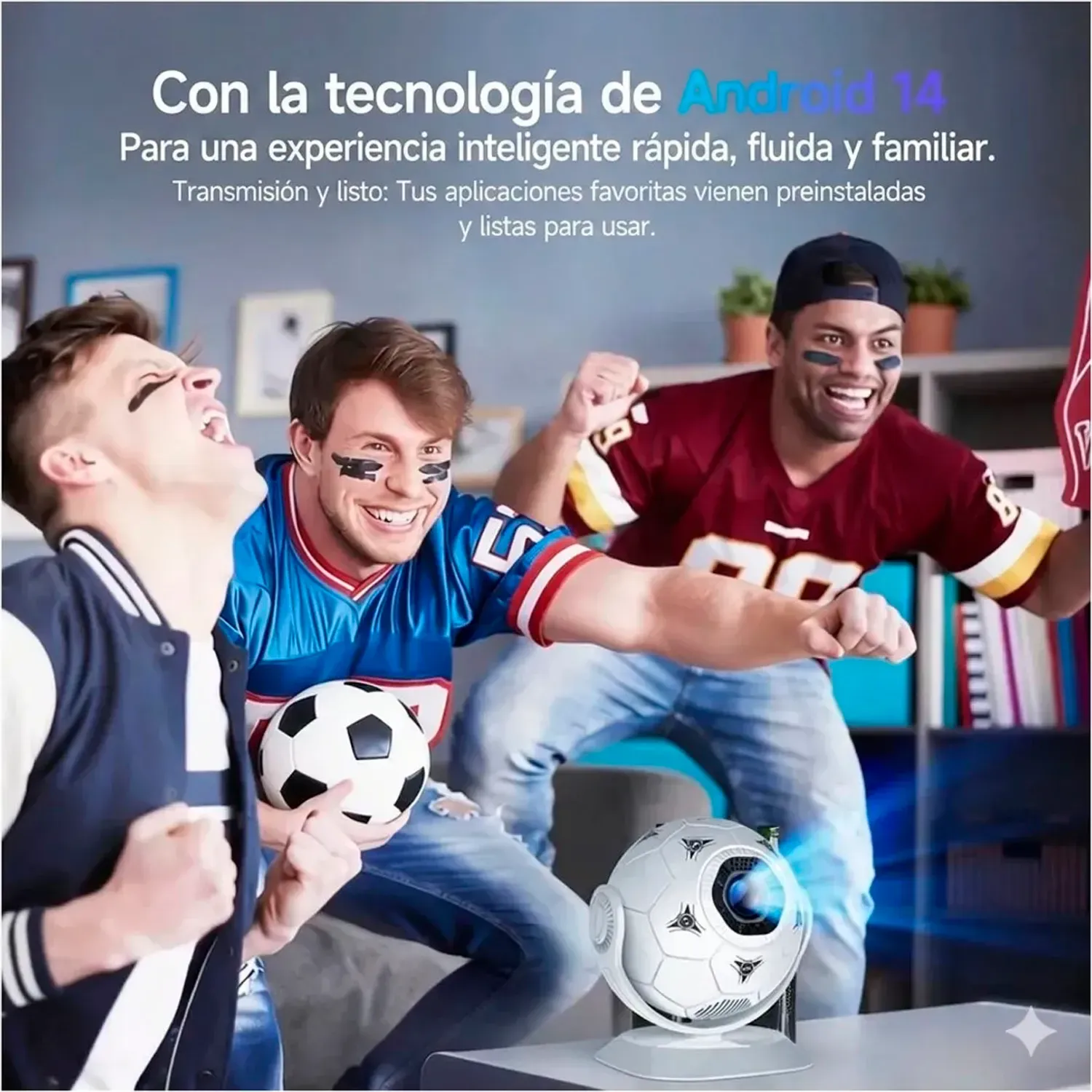 MAGCUBIC Proyector Magcubic Portátil Hy300f Android Wifi Bluetooth color blanco | Platanitos