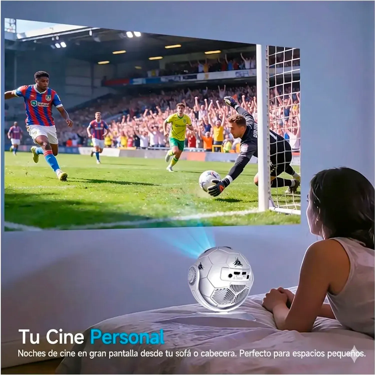 MAGCUBIC Proyector Magcubic Portátil Hy300f Android Wifi Bluetooth color blanco | Platanitos