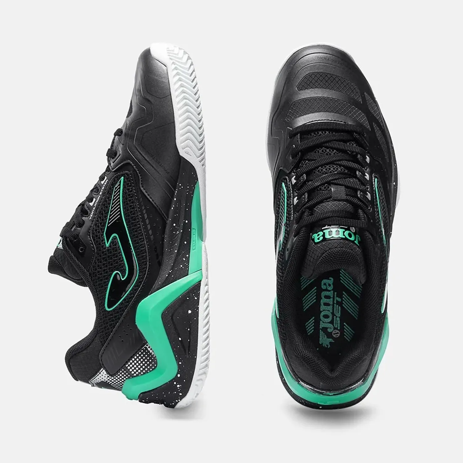 Zapatillas Joma De Tennis Hombre Set Men 2601 C color negro / turquesa | Platanitos