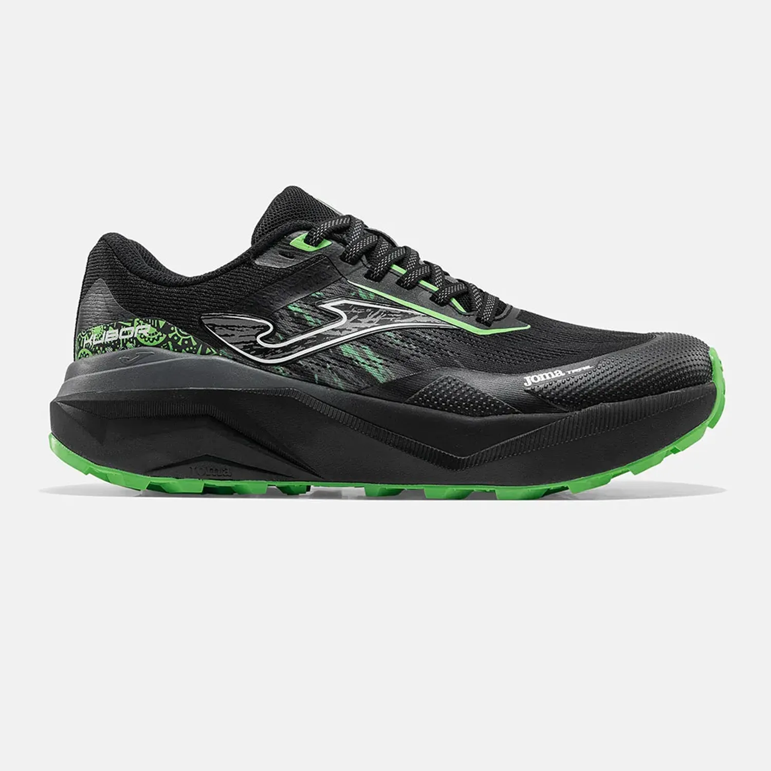 Zapatillas Joma Trail Running Hombre Kubor 2601 color negro | Platanitos