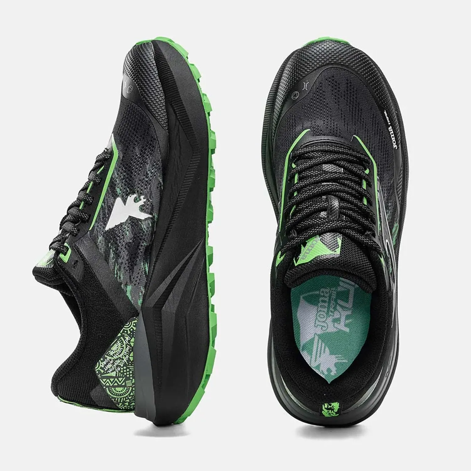Zapatillas Joma Trail Running Hombre Kubor 2601 color negro | Platanitos