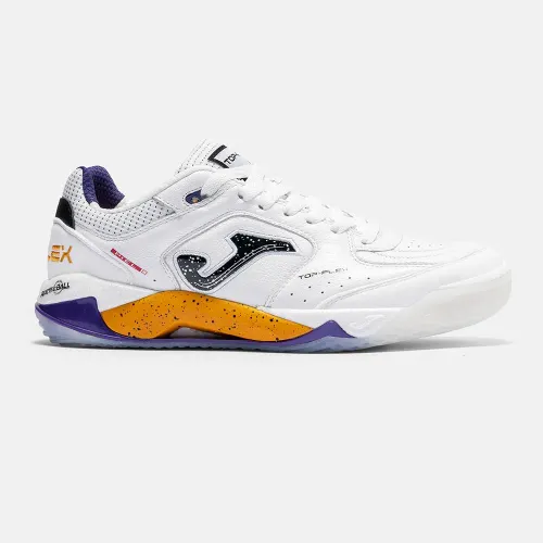 Zapatillas Joma De Futbol Hombre Sala Top Flex Plus 2602 In color blanco | Platanitos