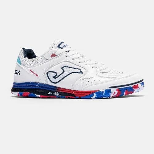 Hombre Mujer JOMA Blanco Zapatillas De Futbol Unisex Sala Top Flex Rebound 2602 In