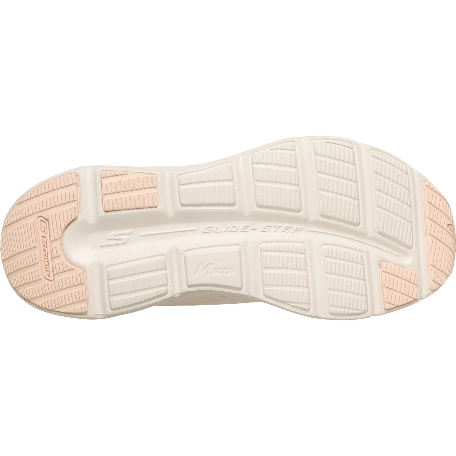 Zapatiilas Skechers Urbanas Mujer Glide-Step Vortex color blanco | Platanitos