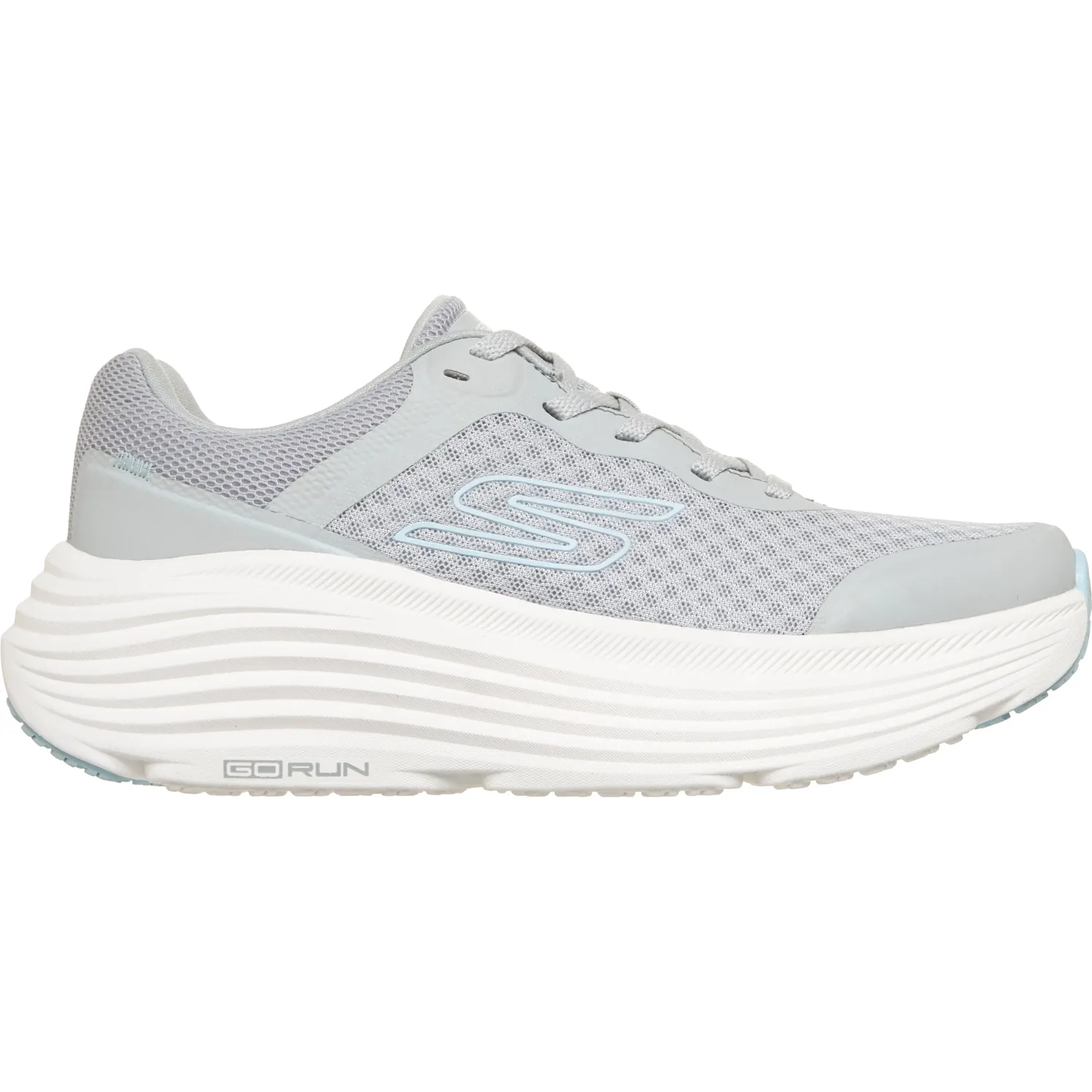Zapatiilas Skechers Urbanas Mujer Max Cushioning Endeavour color gris | Platanitos