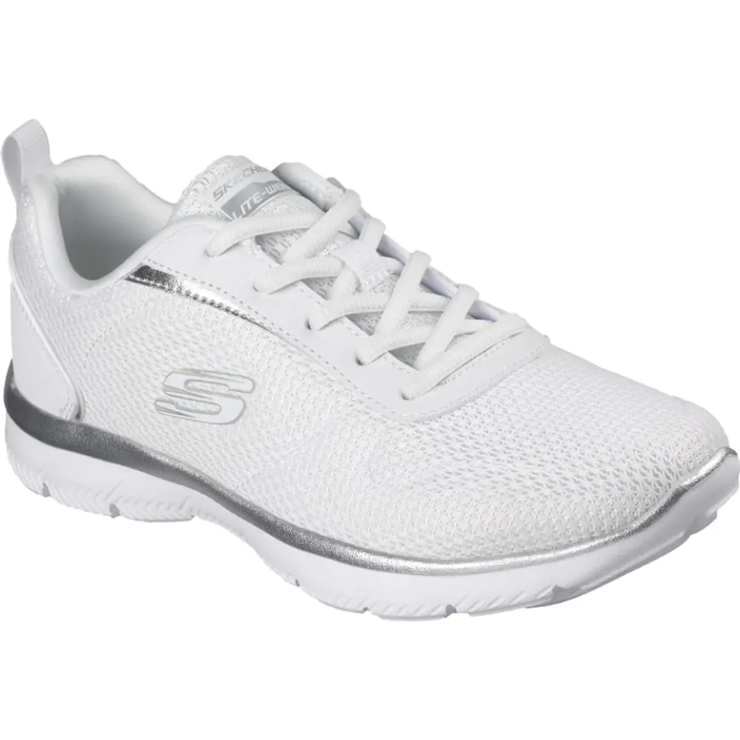 Zapatiilas Skechers Urbanas Mujer Pure Genius color blanco | Platanitos