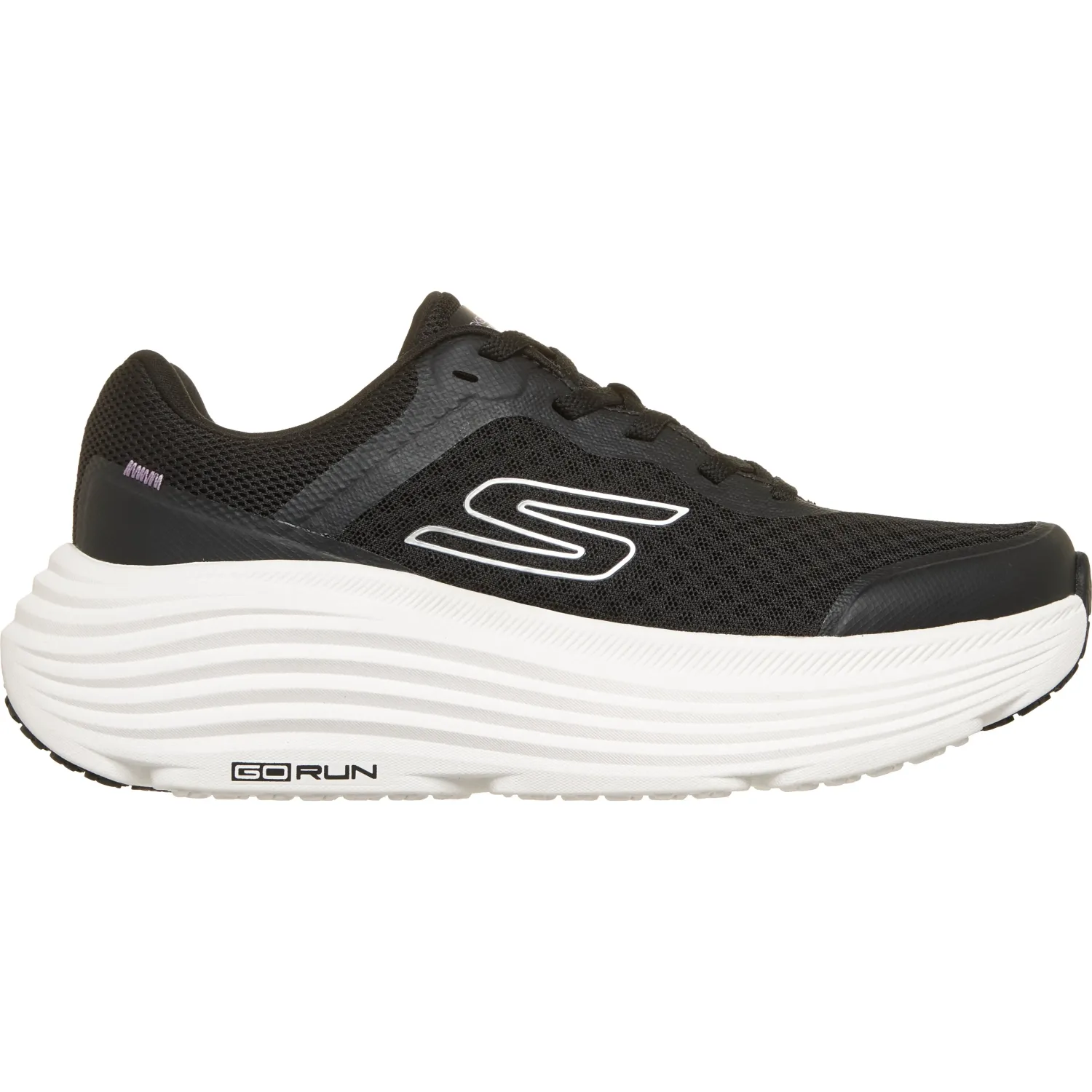 Zapatiilas Skechers Urbanas Mujer Max Cushioning Endeavour color negro | Platanitos