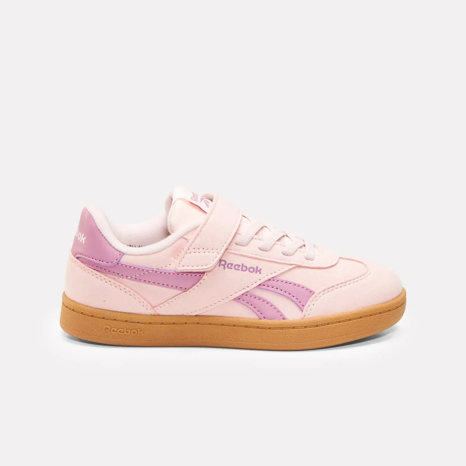 Reebok Zapatillas Reebok Urbanas Niños Smash Edge Elastic & Top Strap color rosa | Platanitos