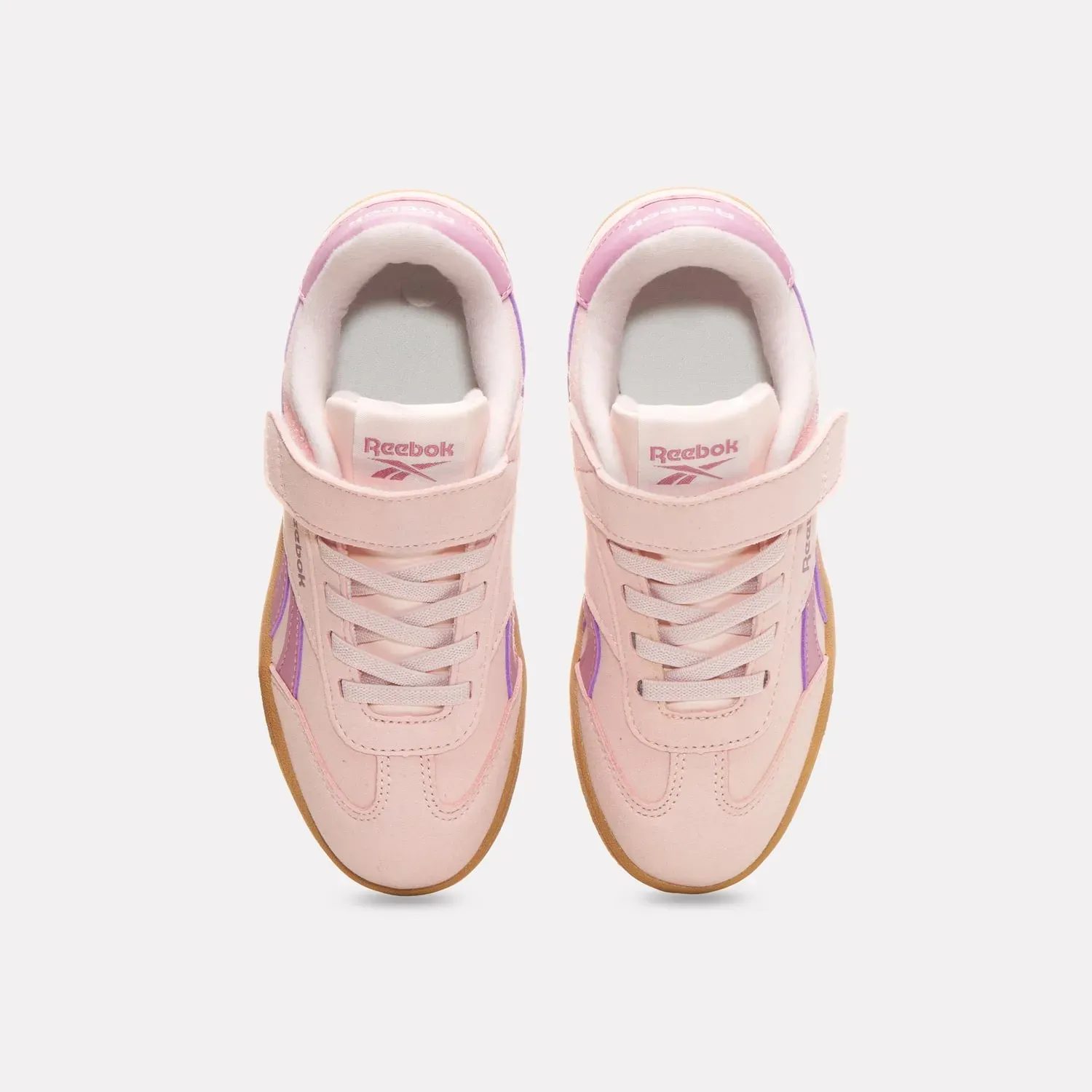 Reebok Zapatillas Reebok Urbanas Niños Smash Edge Elastic & Top Strap color rosa | Platanitos