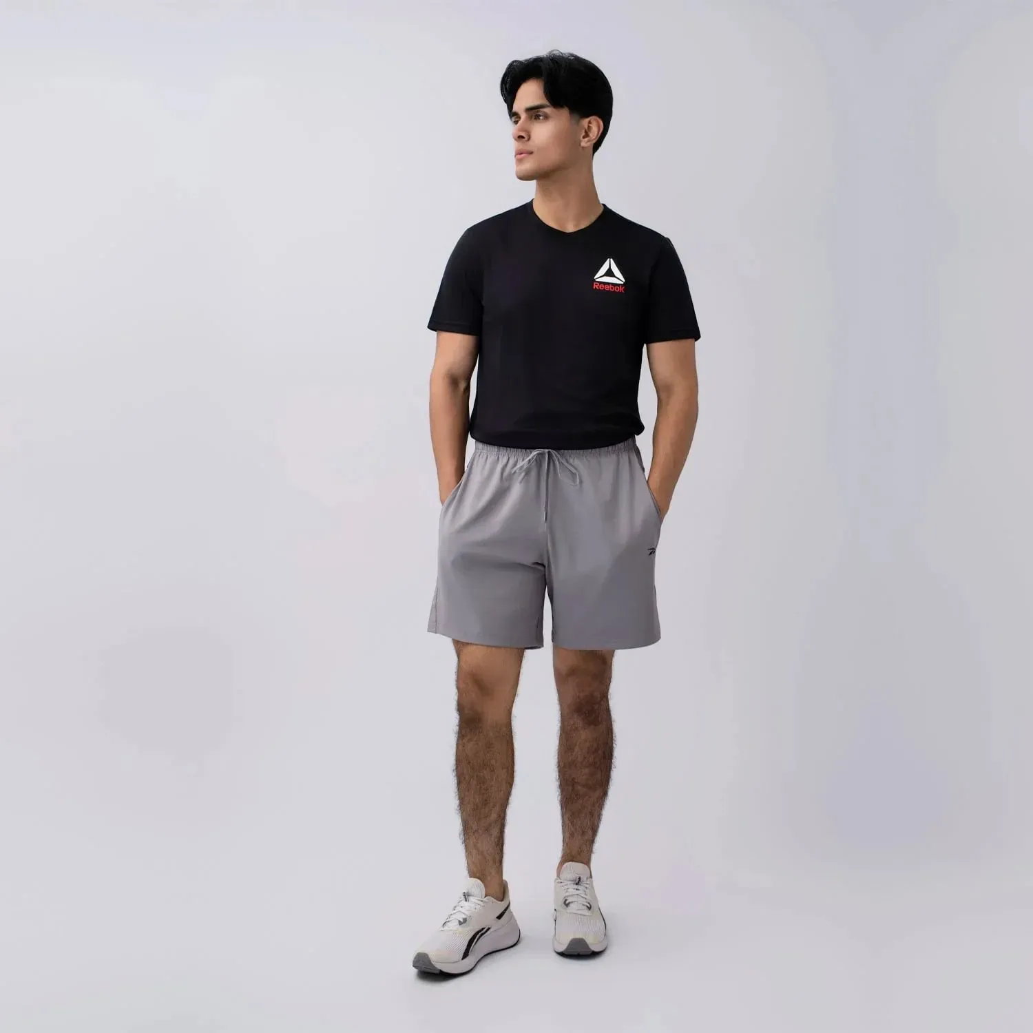 Short Reebok Training Hombre Id Train Knit Short 2.0 color gris | Platanitos