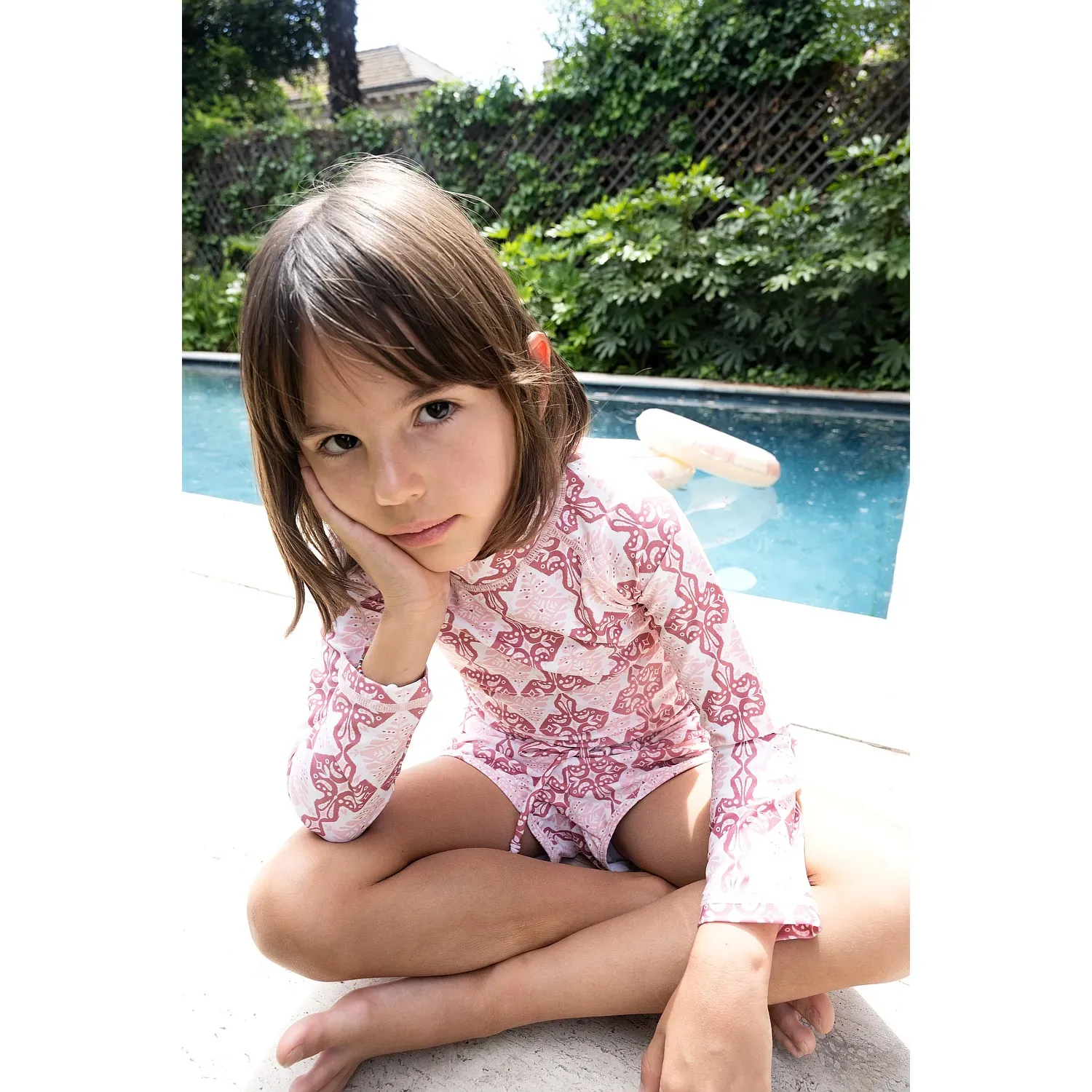 Polo Colloky Manga Larga Niña Poly0235v26 color rosado | Platanitos