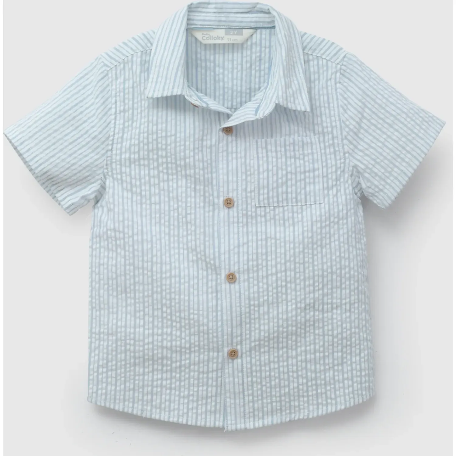 Colloky Camisa Colloky Bebito Caal0140v26 color celeste | Platanitos