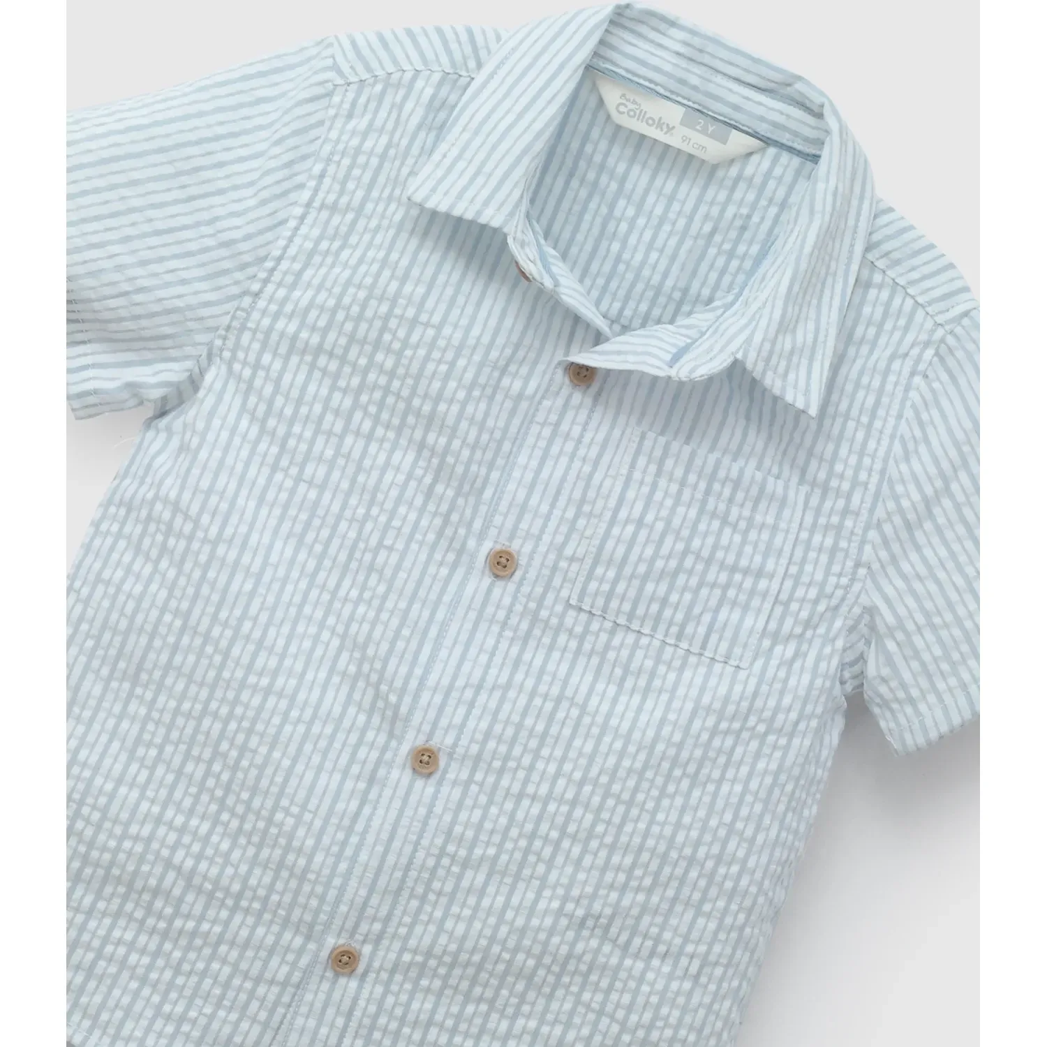 Colloky Camisa Colloky Bebito Caal0140v26 color celeste | Platanitos
