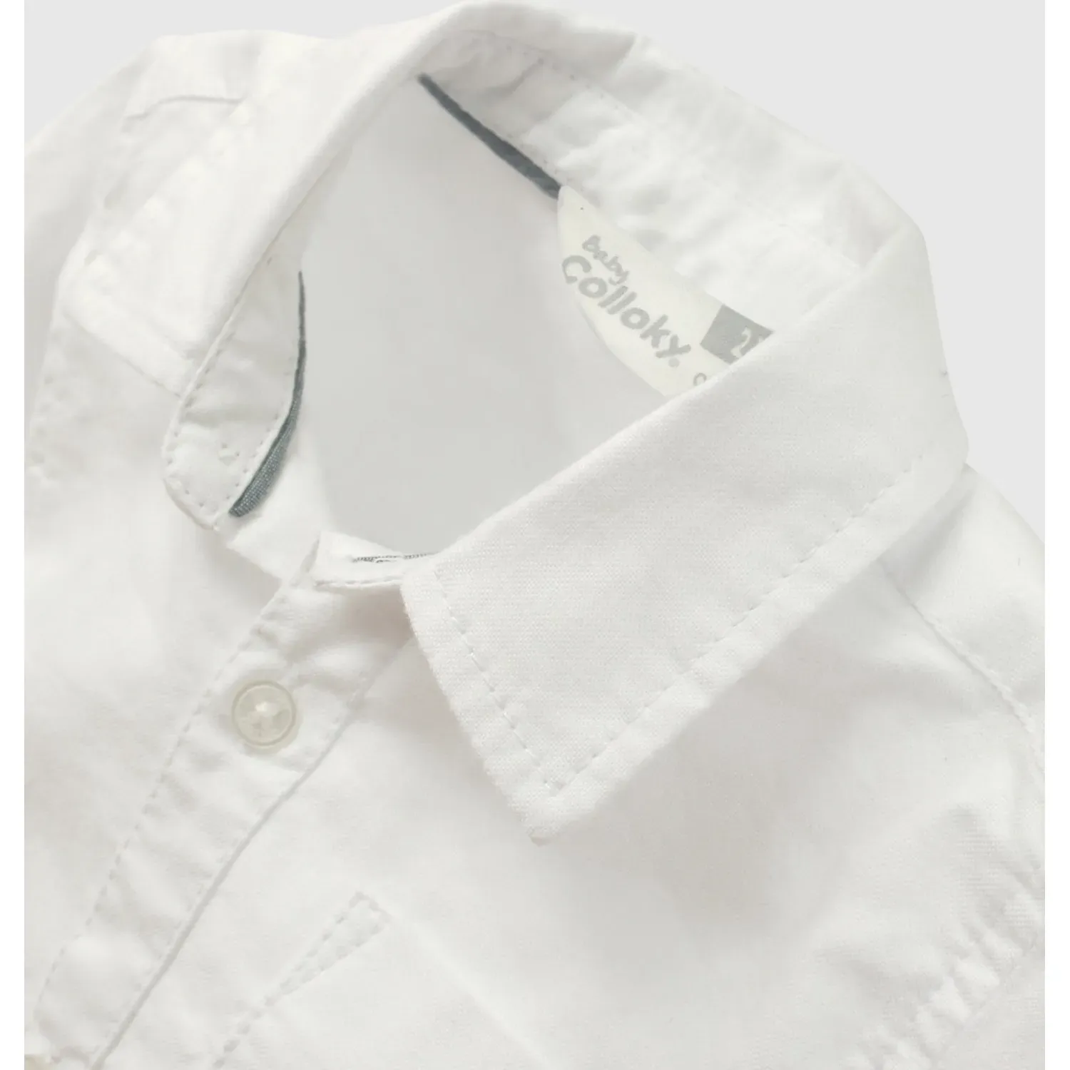 Colloky Camisa Colloky Manga Larga Bebito Caox0310v26 color blanco | Platanitos