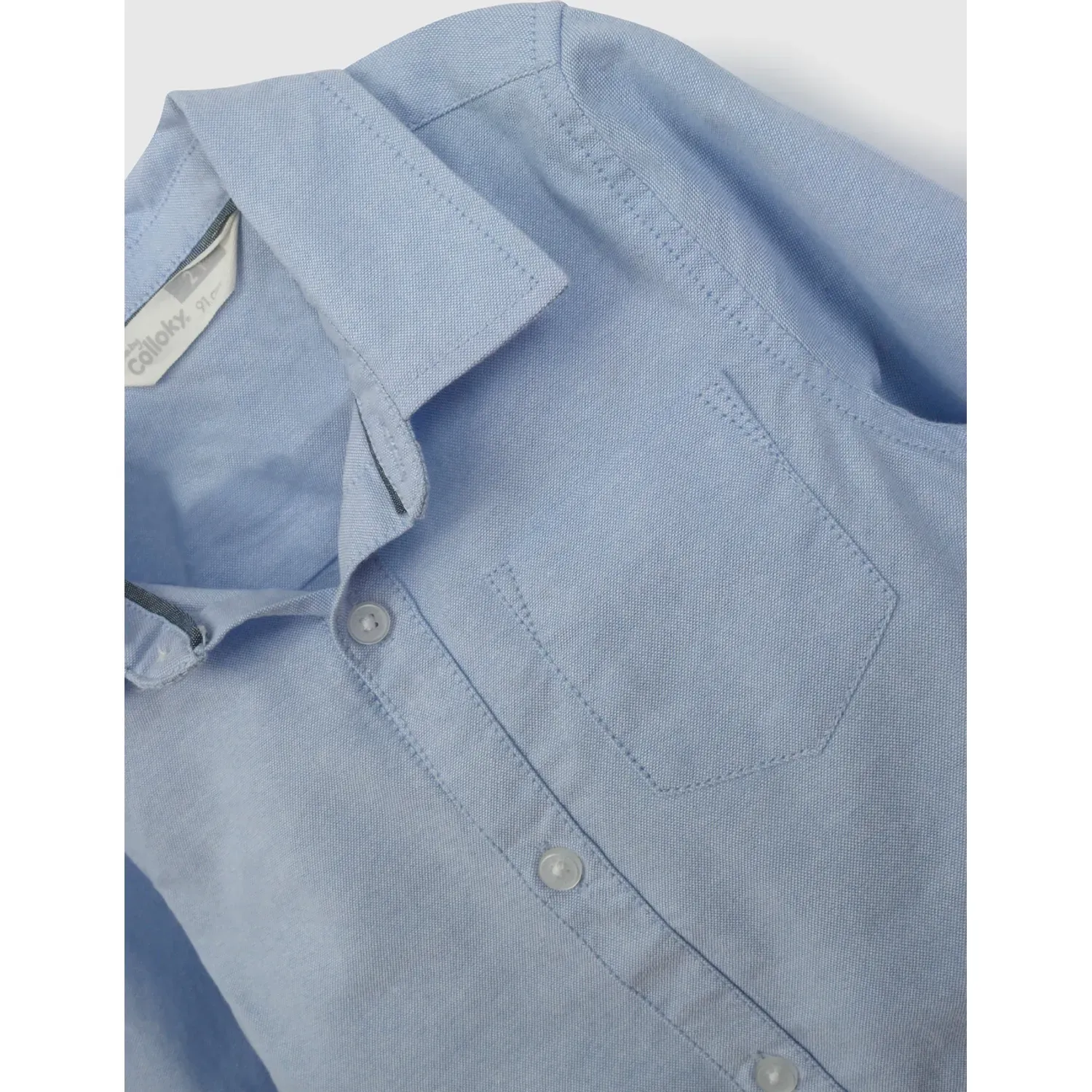 Colloky Camisa Colloky Manga Larga Bebito Caox0340v26 color celeste | Platanitos