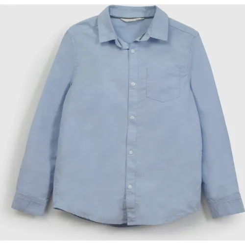 Camisa Colloky Manga Larga Niño Caox0140v26 color celeste | Platanitos