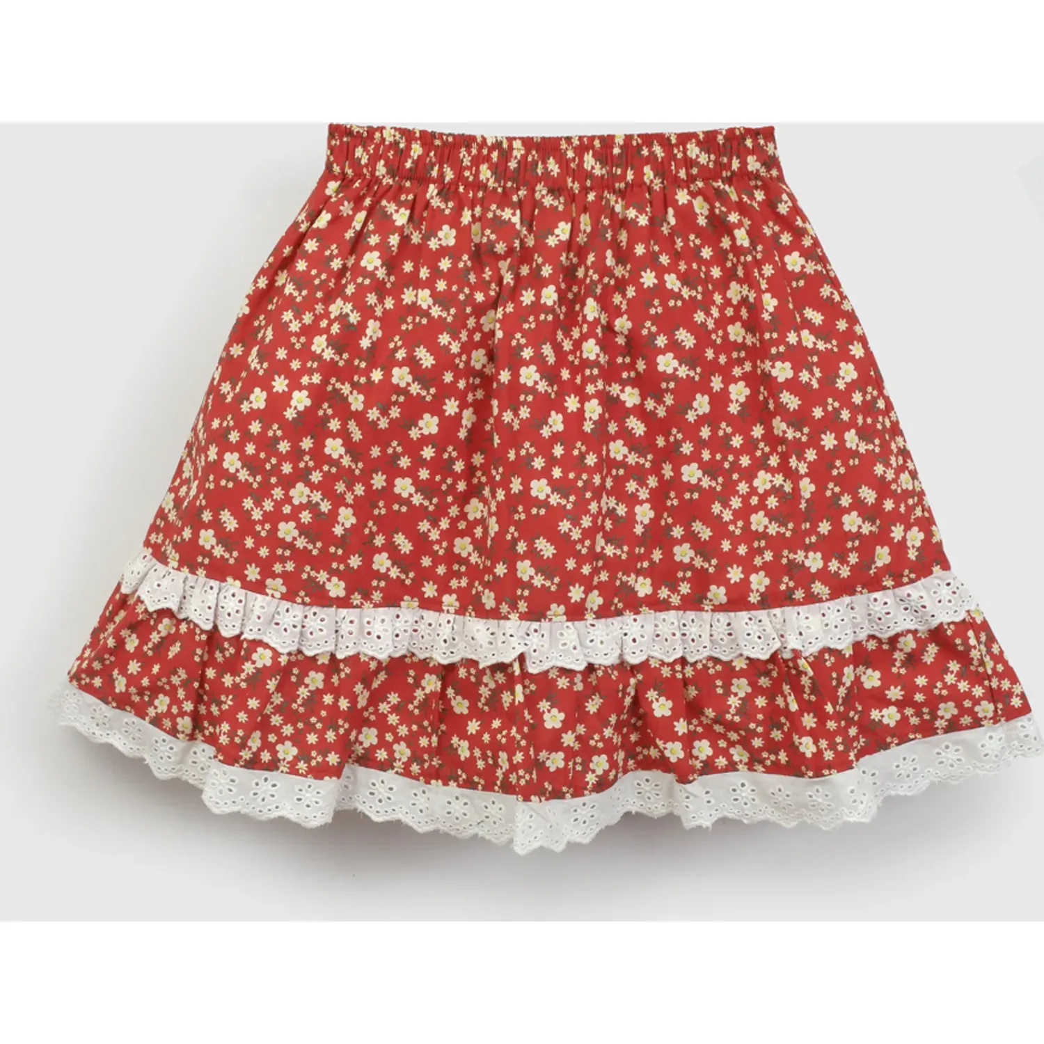 Falda Colloky Niña Favl0482v26 color rojo | Platanitos