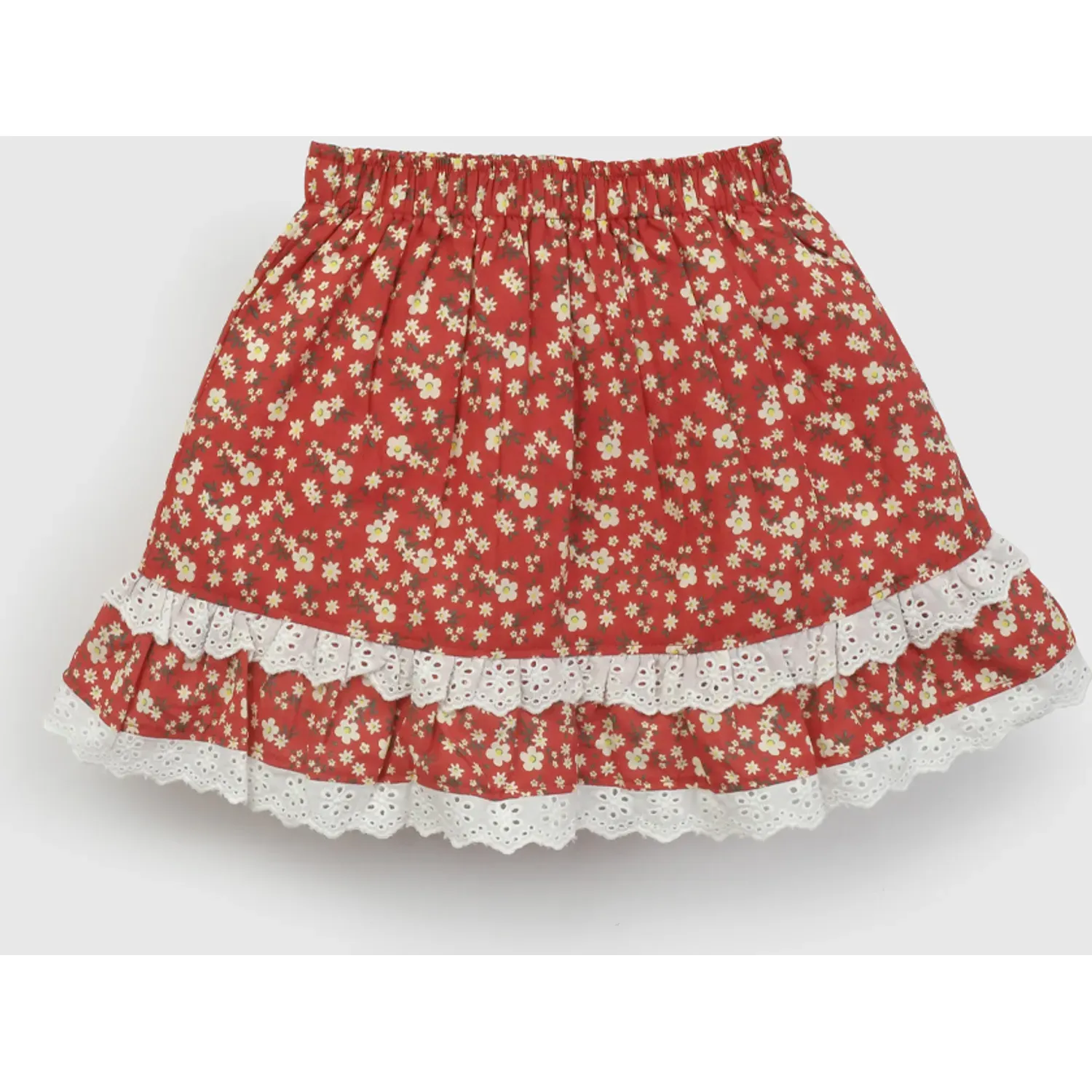 Falda Colloky Niña Favl0482v26 color rojo | Platanitos