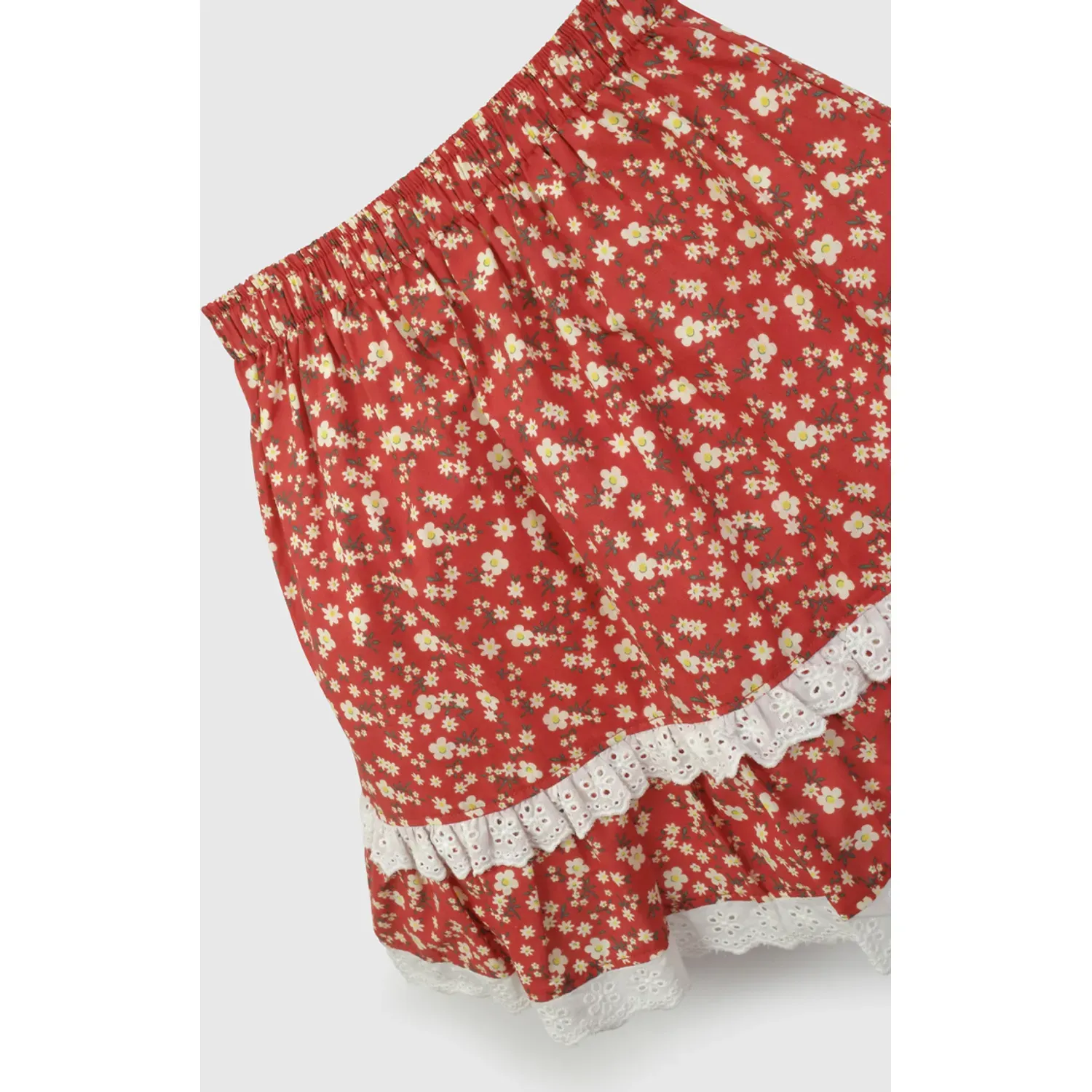 Falda Colloky Niña Favl0482v26 color rojo | Platanitos