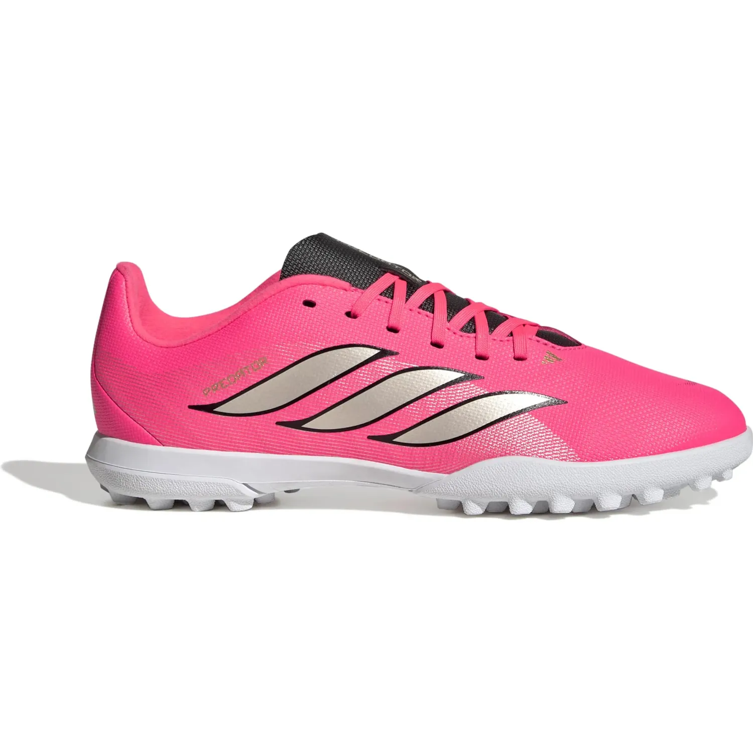Zapatillas Adidas De Futbol Juvenil Predator Club Tf J color rosado/fucsia | Platanitos
