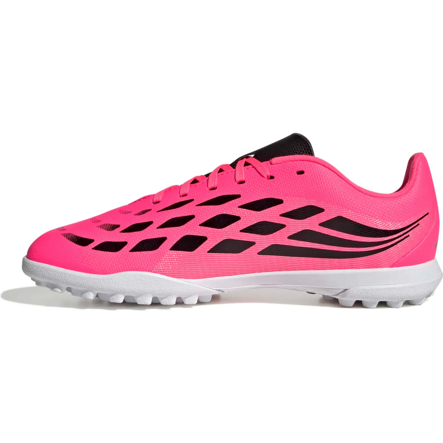 Zapatillas Adidas De Futbol Juvenil Predator Club Tf J color rosado/fucsia | Platanitos