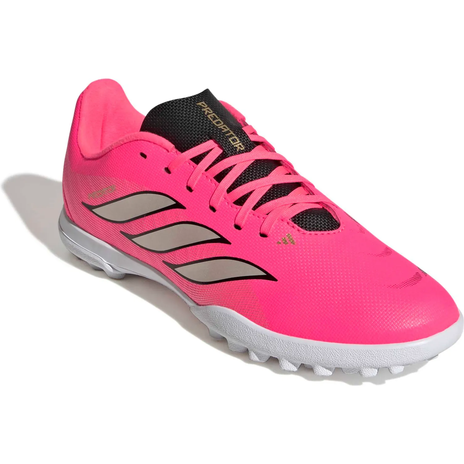 Zapatillas Adidas De Futbol Juvenil Predator Club Tf J color rosado/fucsia | Platanitos