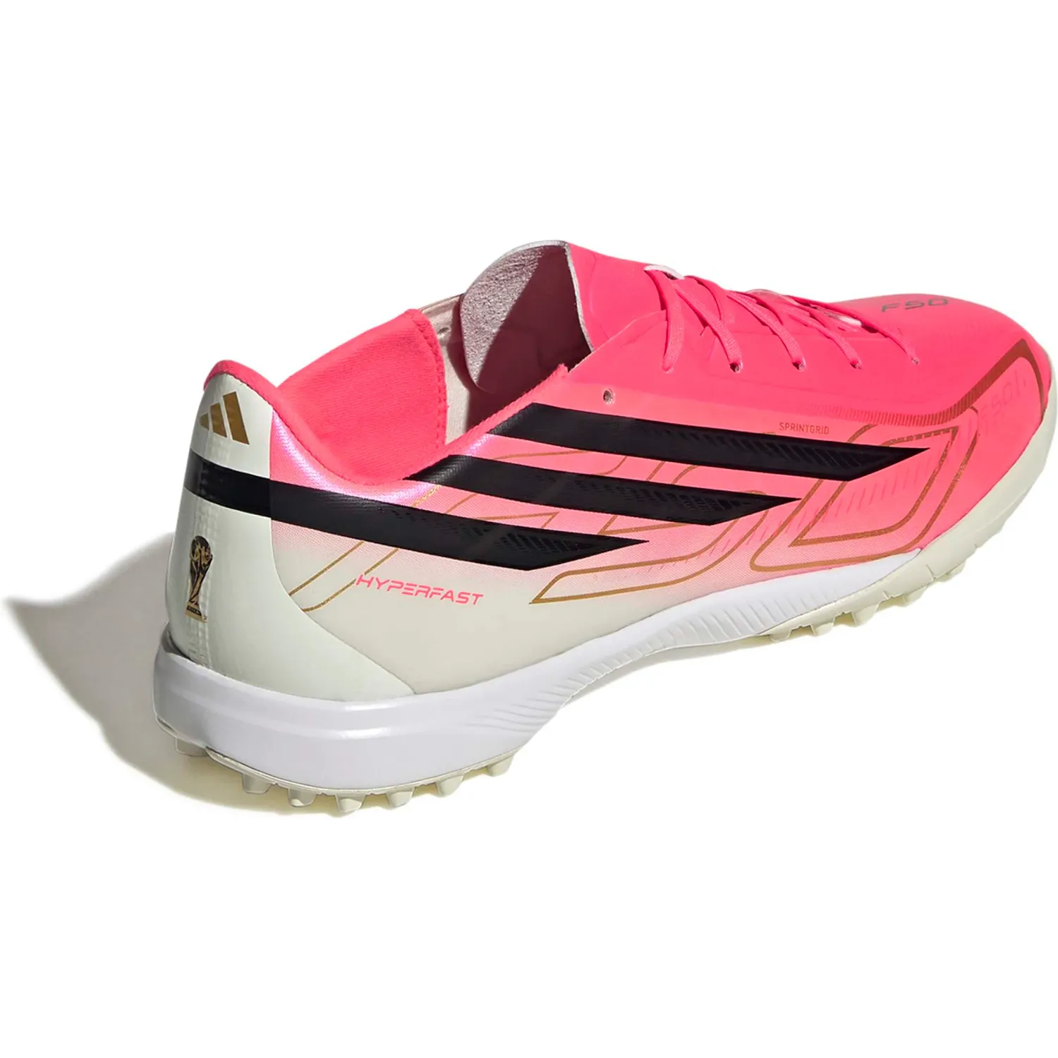 Zapatillas Adidas De Futbol Unisex F50 Hyperfast League Tf color rosado/fucsia | Platanitos