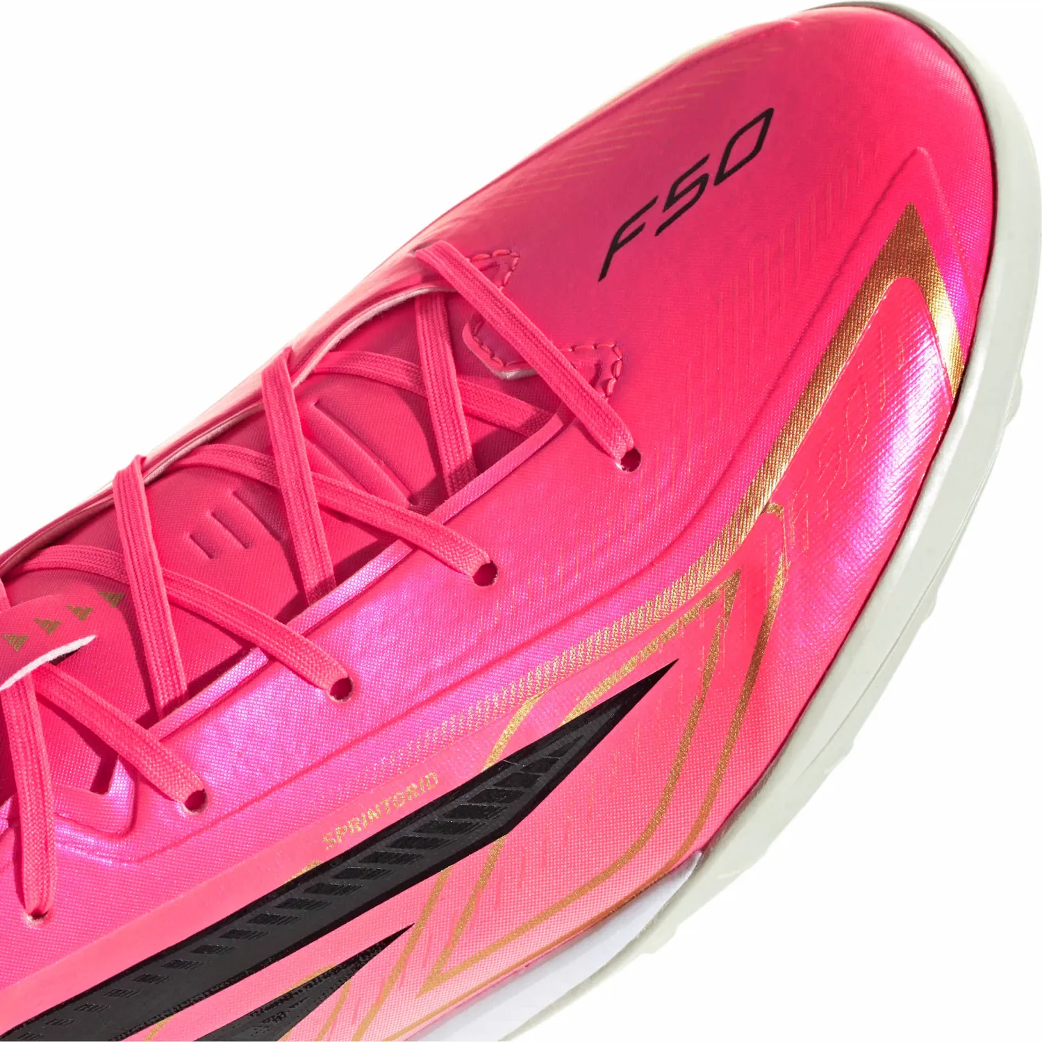 Zapatillas Adidas De Futbol Unisex F50 Hyperfast League Tf color rosado/fucsia | Platanitos