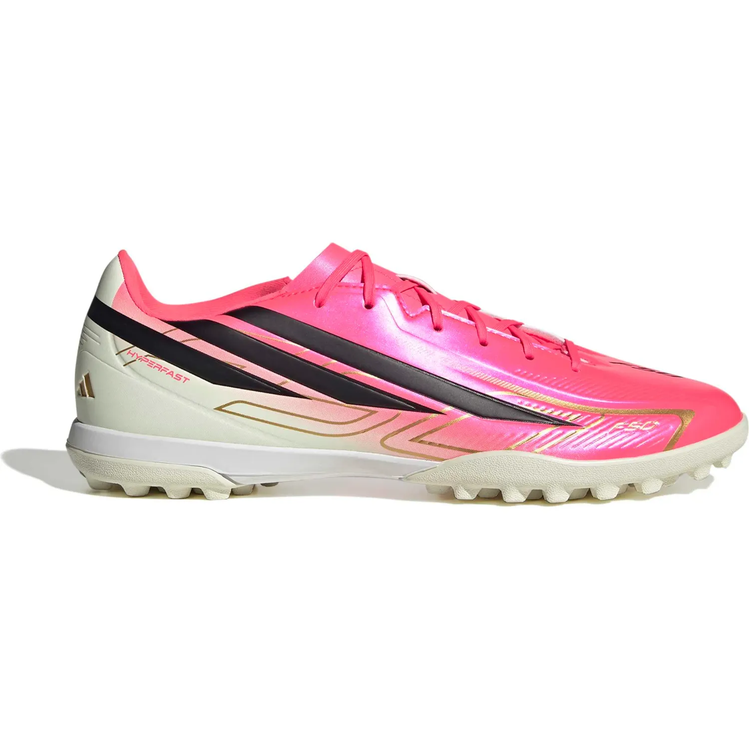 Zapatillas Adidas De Futbol Unisex F50 Hyperfast Club Tf color rosado/fucsia | Platanitos