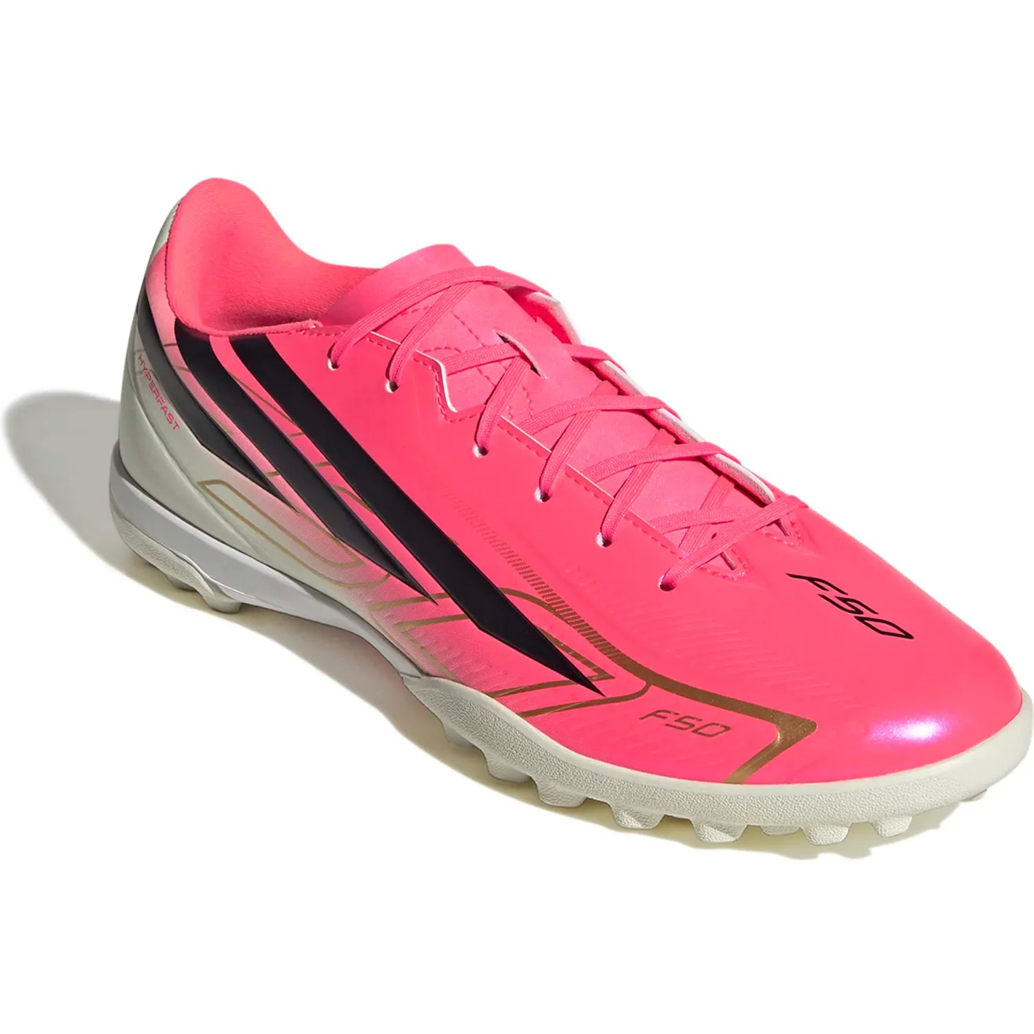 Zapatillas Adidas De Futbol Unisex F50 Hyperfast Club Tf color rosado/fucsia | Platanitos