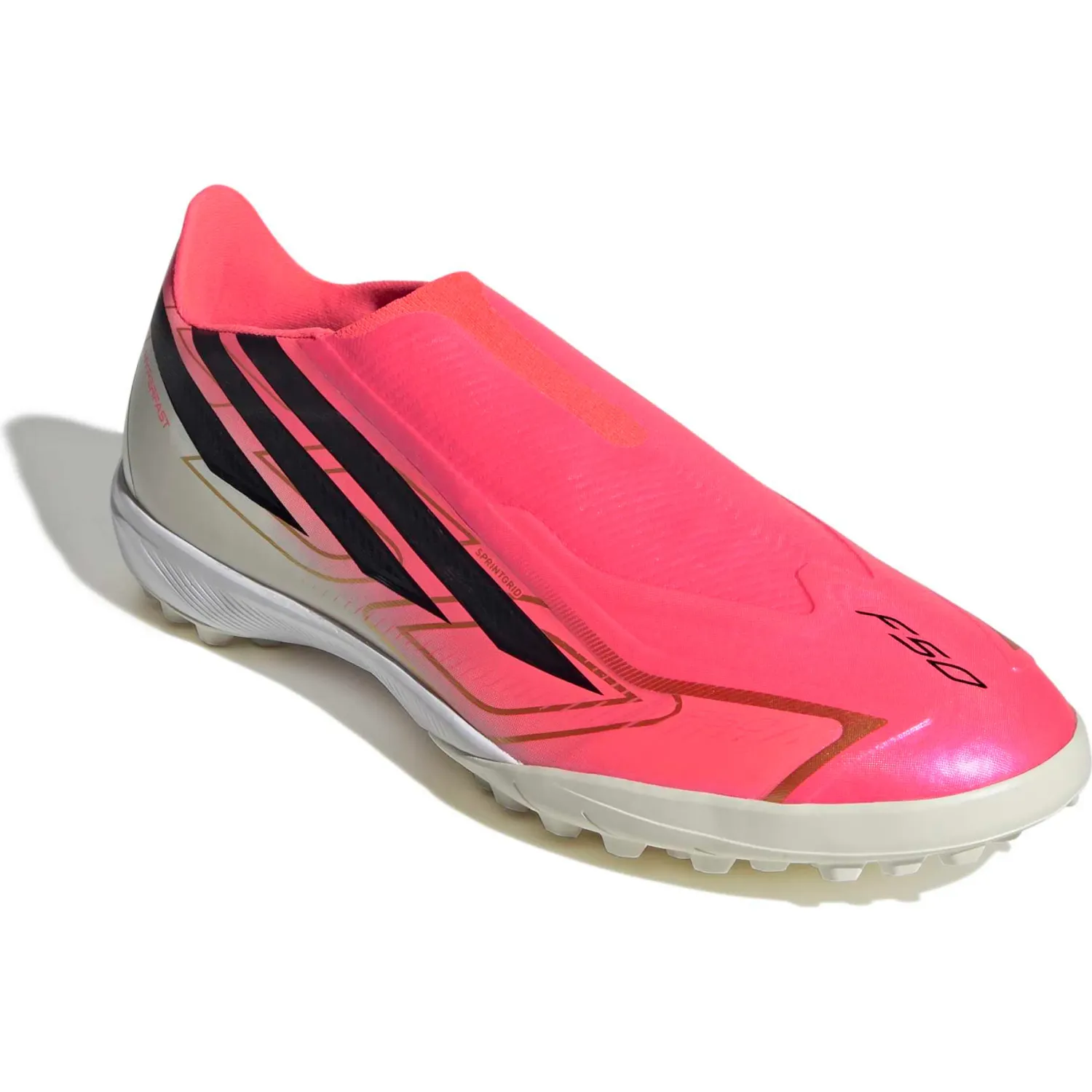 Zapatillas Adidas De Futbol Unisex F50 Hyperfast League Ll Tf color rosado/fucsia | Platanitos