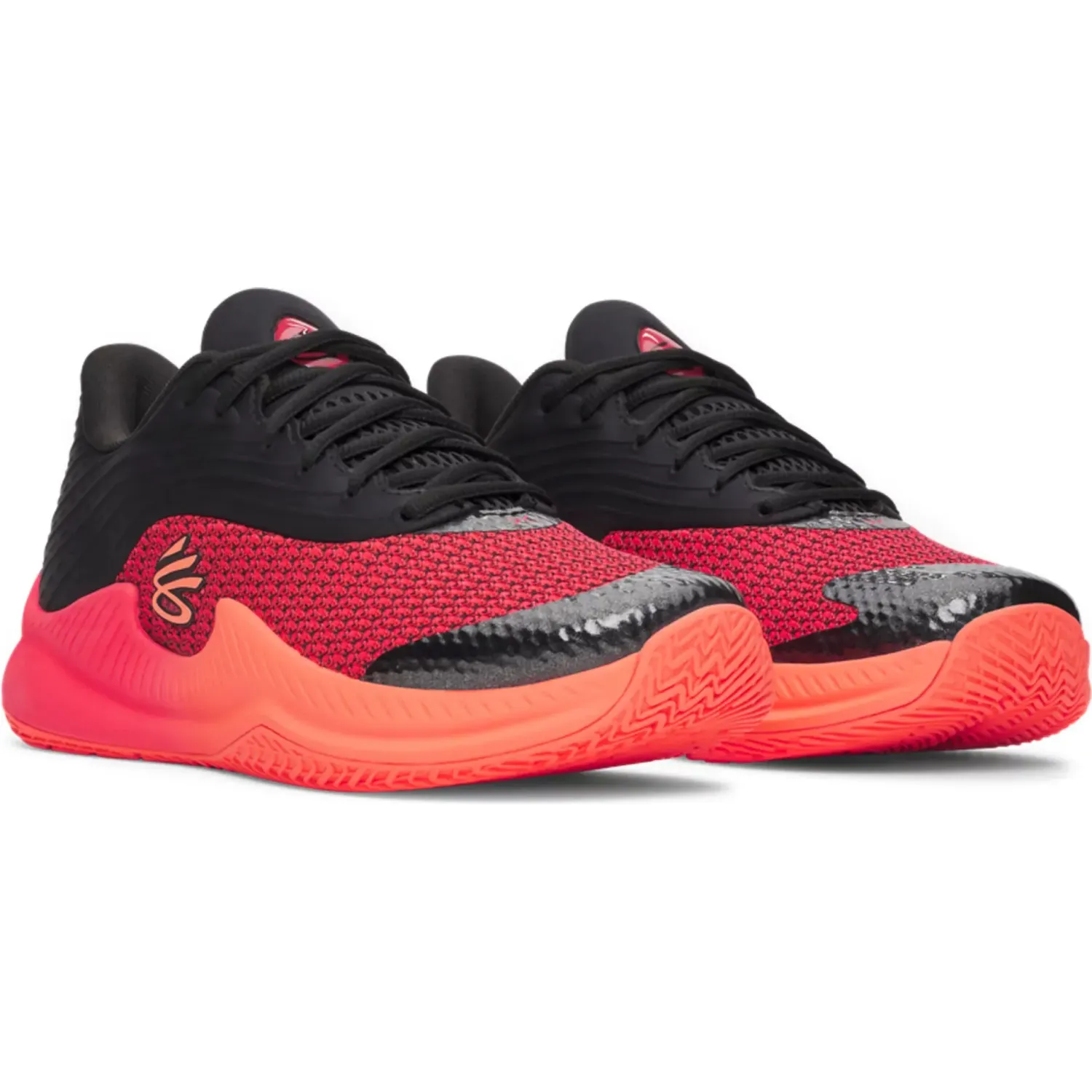 Zapatillas Under Armour De Basquet Hombre Curry Splash 26 color negro/naranja | Platanitos