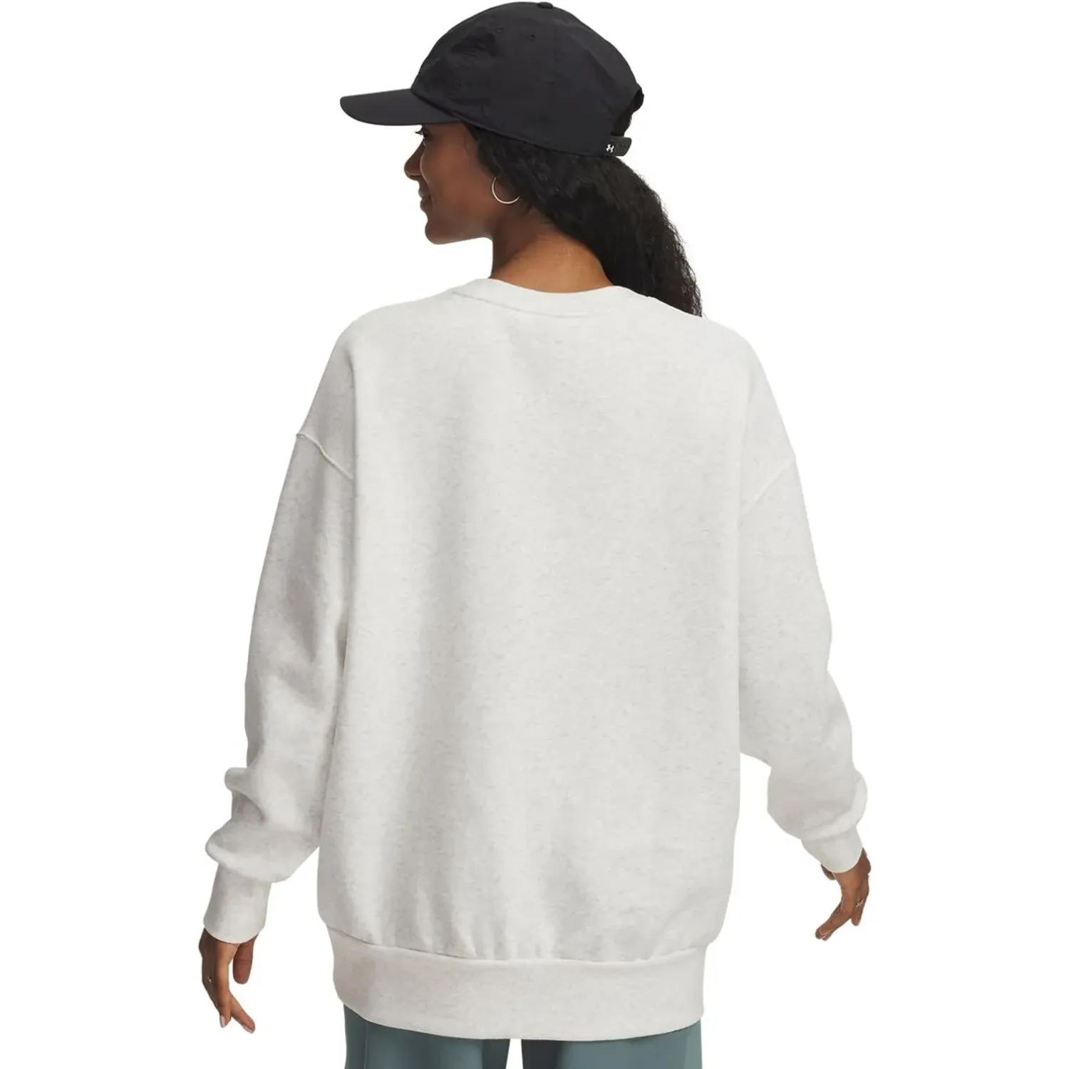 Polera Under Armour Urbana Mujer Icon Fleece Os Crew color gris | Platanitos