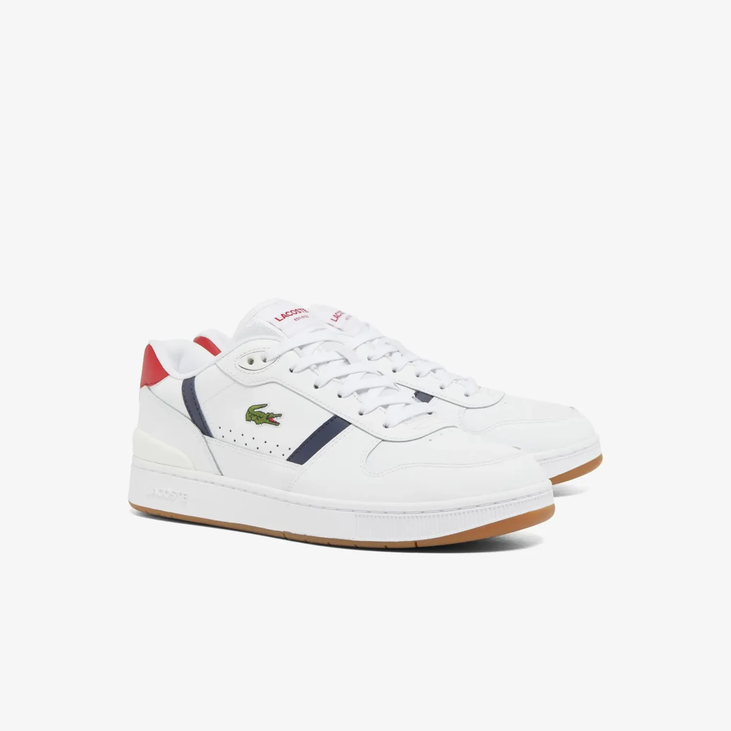 Zapatillas Lacoste Urbanas Hombre T-Cllip Set 224 8 color blanco | Platanitos